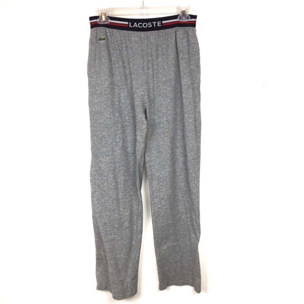 Lacoste Unisex Gray Lounging/Sleep Pants Size S